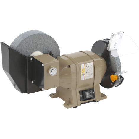 Fartools – Touret à meuler 250W – Meule grossière 150mm et meule à eau 200mm – Vitesse 134/2950 tr/min – Pour meulage et aiguisage précis - TME 150-200 B