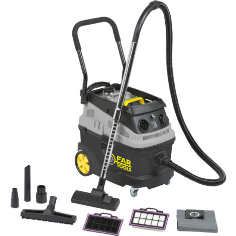 Fartools – Aspirateur professionnel eau et poussières 35 L – 1600 W – Dépression 20 Kpa – Fonction souffleur pour chantiers humides (1/10)
