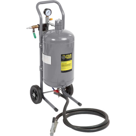 Cuve de sablage mobile CS 17 - 17L - Buse de 2-2.5-3-3.5 - FAR TOOLS - 115100