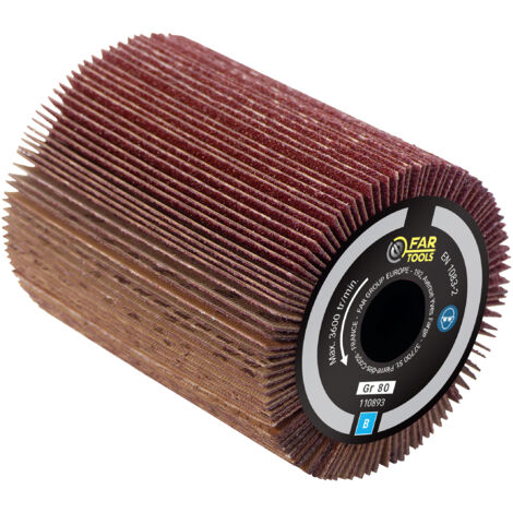 Fartools – Disque à lamelles abrasives Ø80mm – Grain A80 pour ponçage bois et métal – Longueur 100mm – Durabilité accrue pour surfaces lisses (1/6)