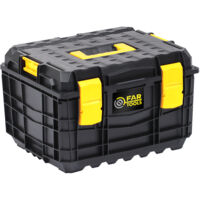 Fartools Pro – Caisse de rangement empilable 49L – Dimensions 450x380x290mm – Charge max 25kg – Polymères résistants – Indice IP55