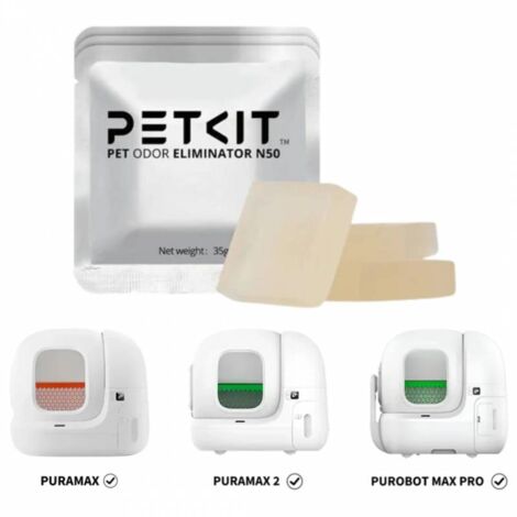 Petkit – Désodorisants pour litière automatique N50 1.0 – Lot de 3 – Anti-odeur adapté aux animaux – Remplacement mensuel