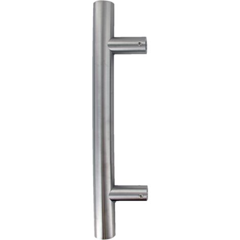 Secury-T – Poignée de tirage en inox 304 – Droit 90° 500mm – Compatible portes bois, PVC, métal, verre – Installation facile avec entraxes variés