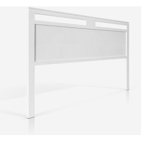 Cabecero Cama 105 Acabado Blanco plafón abierto madera pino modelo MALAGA