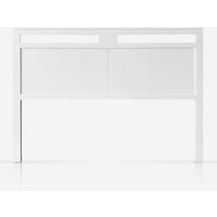 Cabecero Cama 105 Acabado Blanco plafón abierto madera pino modelo MALAGA