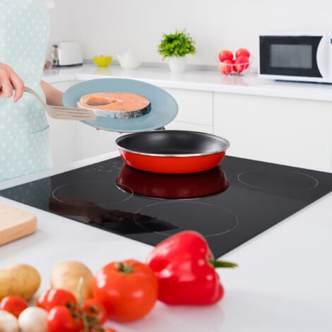 Plaque Induction 59cm 6000W Minuterie Touche Sensitive CIARRA Table de cuisson CD4BIH-D