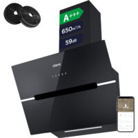 Hotte Aspirante Portable 180 M³/h - 2 Vitesses, Filtre à Charbon, USB-C Pour Fumée Intérieure
