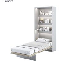 Cama abatible Lenart BED CONCEPT 03 90x200 vertical gris mate