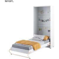 Cama abatible Lenart Concept Pro CP03 90x200 vertical blanco mate
