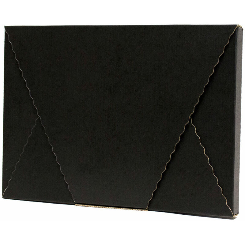 Pack 10 Cajas en Cruz, Caja Sobre, Caja Regalo de Cartón Color Negro,  Medidas Tamaño C5