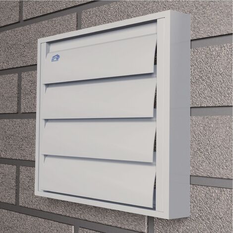 Grille de hotte 210x210mm aluminium gris RAL9006 - RENSON - 10114