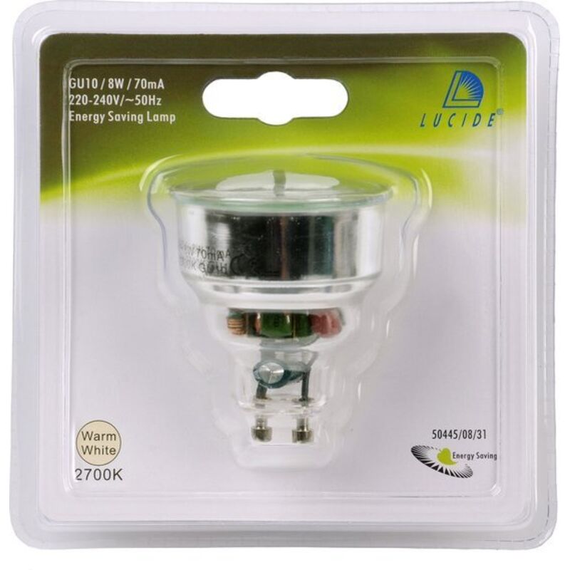 Ampoule basse consommation 1xGU10 Blanc Lucide REFLECTOR
