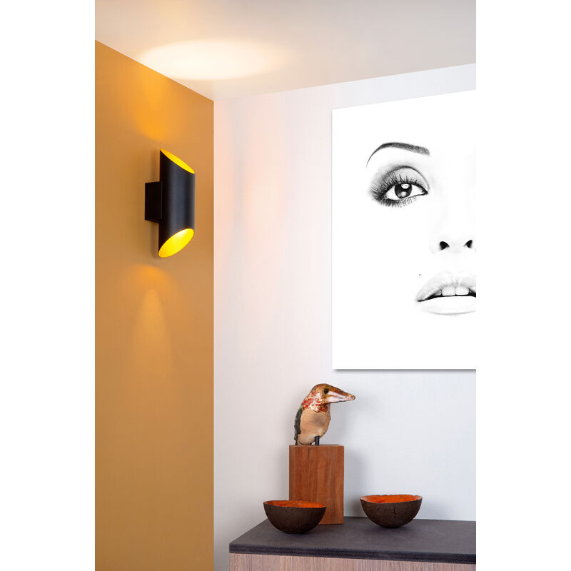 Lucide BEREND - Applique murale Salle de bains - 1xG9 - IP44 - Noir