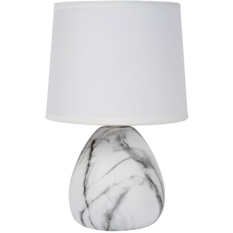 MARMO Lampe de tab.-Blanc-Ø16