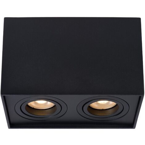 TUBE Spot plafond-Noir-2xGU10 (1/2)