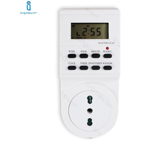 2 Stück Thermostat Steckdosen Digitaler Temperaturregler 230V