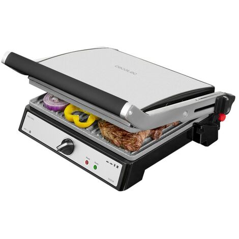 Elektrogrill devon 2400 W, mit RockStone-Beschichtung, 180 º Öffnung und schwimmender top Platte.