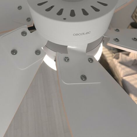 Cecotec Deckenventilator Mit Licht EnergySilence Aero 3600 – 3 Einziehbare Flügel, DC-Motor, Fernbedienung, Timer