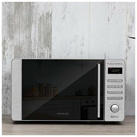 Forno A Microonde Cecotec Proclean 5120 Flatbed 20L - 700W Con Grill 800W, 8 Programmi, Design Senza Piatto
