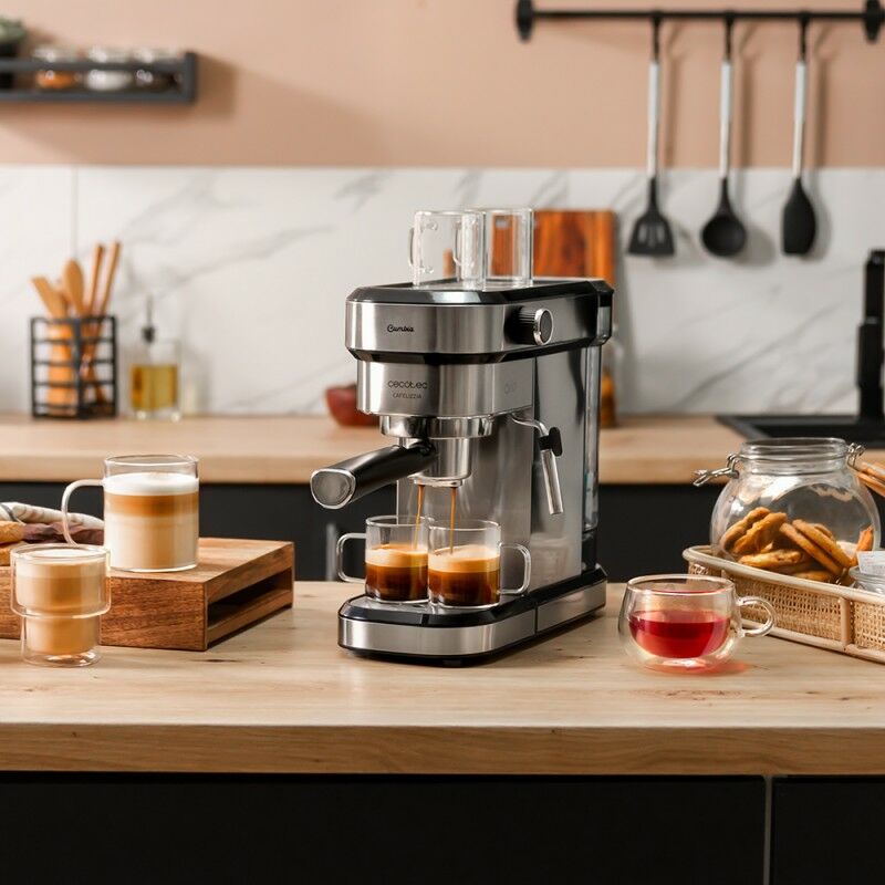 Cafetière à filtre Bestron pour 2 tasses de café, Machine à café Duo-Filter  avec deux