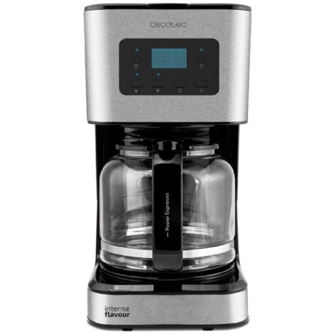 Cecotec – Cafetière goutte à goutte programmable 1,5L en acier inoxydable – Technologie ExtremeAroma pour café intense – Fonction maintien au chaud