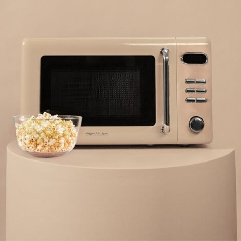 Salco Micro-ondes rétro I avec fonction grill I 800 W I Rouge métallisé I 8 programmes automatiques I 5 niveaux de puissance I Minuterie de 60 minutes I Sécurité enfant I Plateau Salco Micro-ondes rétro I avec fonction grill I 800 W I Rouge métallisé I 8 programmes automatiques I 5 niveaux de puissance I Minuterie de 60 minutes I Sécurité enfant I Plateau
