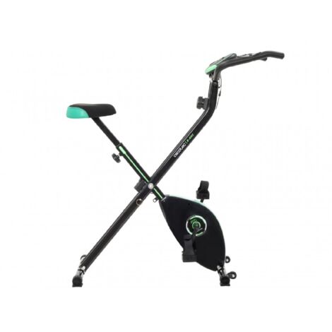 Cecotec Vélo d'exercice pliant with Flywheel of Inertia of 3 Kg Drumfit X-Bike 3000 Neo, écran LCD, résistance magnétique variable, selle et poignées confortables, support pour tablette et roues