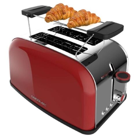 Cecotec Grille-pain Vertical Toastin Time 850 Rouge (1/5)