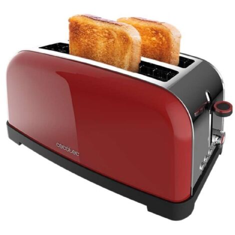 Cecotec Grille-pain Vertical Toastin Time 1500 Rouge Lite