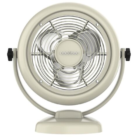 Cecotec Ventilateurs de Bureau EnergySilence 800 RetroDesk Beige