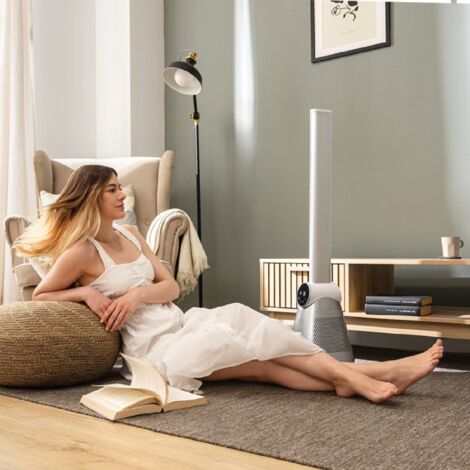 Ventilateur Colonne Sans Pales Cecotec Skyline - 100 Cm, LED, Télécommande, 3 Vitesses