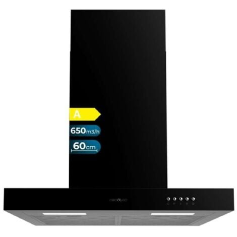 Cecotec Hotte aspirante en T Bolero Flux TM 606500 Black A