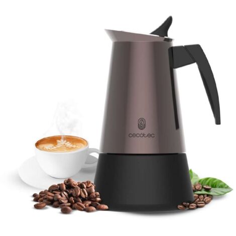 Cafetière Italienne Cumbia Mokclassic 600 - 450 Ml (9 Tasses), Aluminium Beige, Compatible Induction (filtre Inox) - 12