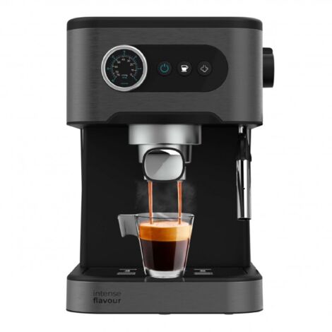 Cecotec – Cafetière expresso 20 bars – Prépare jusqu'à 2 tasses – Buse vapeur orientable pour mousse – Écran tactile pratique (1/5)