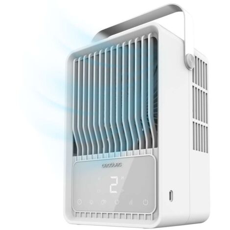 Cecotec Table Evaporative Cooler EnergySilence 500 DeskChill Smart Rotate. 10W, 300ml Tank, Touchscreen, Oscillation, 4 Speeds, LED Light with 7 Colors, Timer