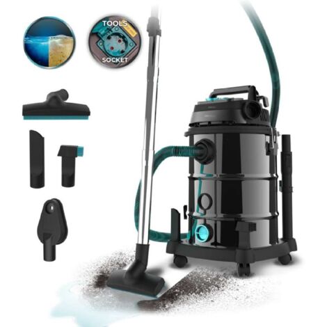 Cecotec – Aspirateur sec et humide 1600W – Réservoir 30L en acier inoxydable – Système de filtration multiphasique – Fonction soufflerie