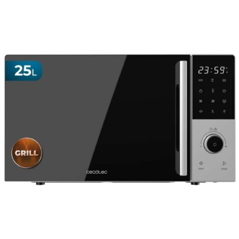 Cecotec Micro-ondes Numérique avec Grill 25L Proclean 2500. 850W, Grill 1200W, Convection 2200W, 8 Programmes
