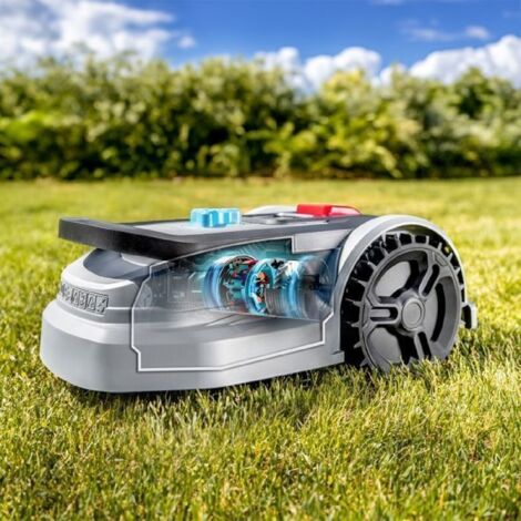 Cecotec – Robot tondeuse connecté – Surface 500m² – Moteur numérique sans balais – Pente 27% – Détecteur de pluie – Régulateur de lames - 500m2