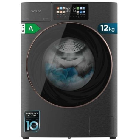 Cecotec Lave-linge à chargement frontal 12 kg Bolero DressCode 12950 Autodose Direct Drive 3D Steel (1/4)