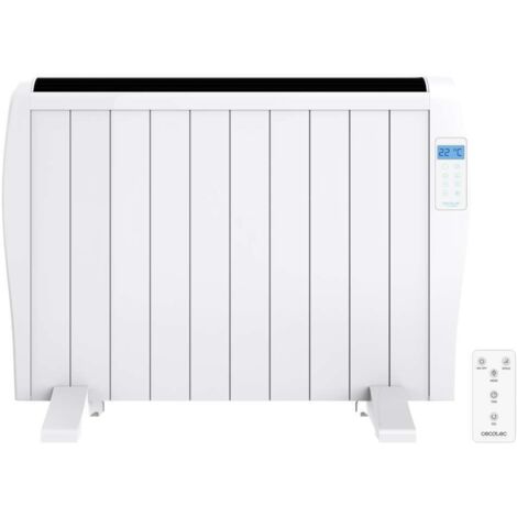 Radiateur électrique Cecotec ReadyWarm 2000 – Puissance 1500 W – Surface jusqu'à 20 m² – Minuterie programmable 24h/24 – Thermostat réglable 5-35 ºC