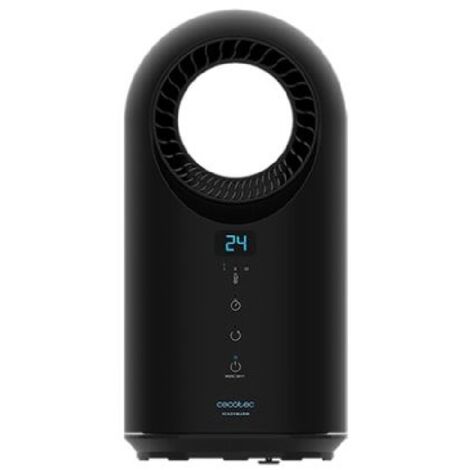 Cecotec – Chauffage bladeless 1500W – Technologie Bladeless – Connecté Wi-Fi – Oscillation 60° – Minuterie 12h – Dimensions 180x175x365mm (1/10)