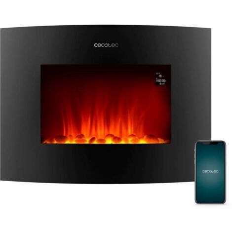 Cecotec – Cheminée électrique décorative 2000 W – Taille 22" – WiFi – 2 niveaux de puissance – Réchauffe 20 m² rapidement