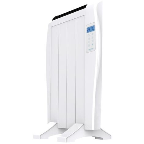 Cecotec – Radiateur à inertie 600W – 4 éléments en aluminium – Modes de chauffage jour/nuit/neverfrost – Minuterie programmable 24h/7j – Capacité jusqu'à 6 m²
