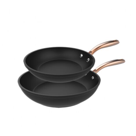 Set de poêles à frire 20-24 cm de aluminium forgé with revêtement antiadhésif de haute qualité Platinum Plus Teflon™ Nonstick, 100 % free de PFOA. (1/5)