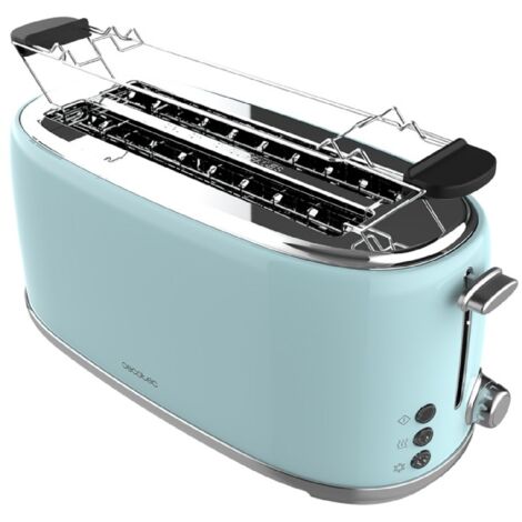 Cecotec – Grille-pain acier inoxydable 2 fentes larges 3,8 cm – Puissance 1630 W – 6 niveaux de grillage – Système d’auto-centrage (1/4)