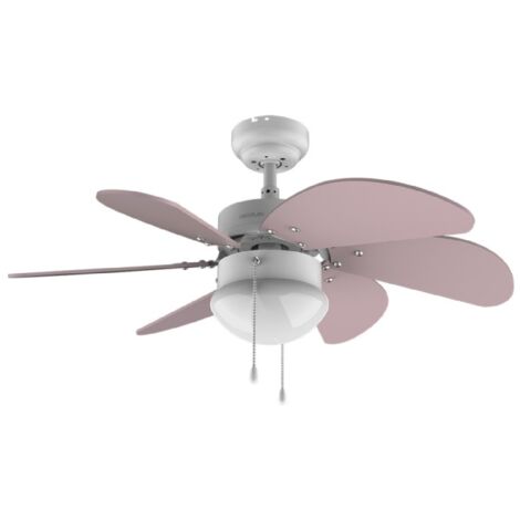 Cecotec – Ventilateur de plafond EnergySilence 3600 Vision Violet 50 W – 3 vitesses – 6 pales réversibles – Diamètre 92 cm – Lampe intégrée