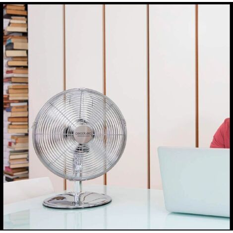 Cecotec Ventilateur de plafond de avec EnergySilence Aero Light 360 Gold&ampWood. 50W, Diamètre 36 (92cm), 3 vitesses, 6 pales réversibles, mode hiver-été, usage unique, interrupteur à chaîne de