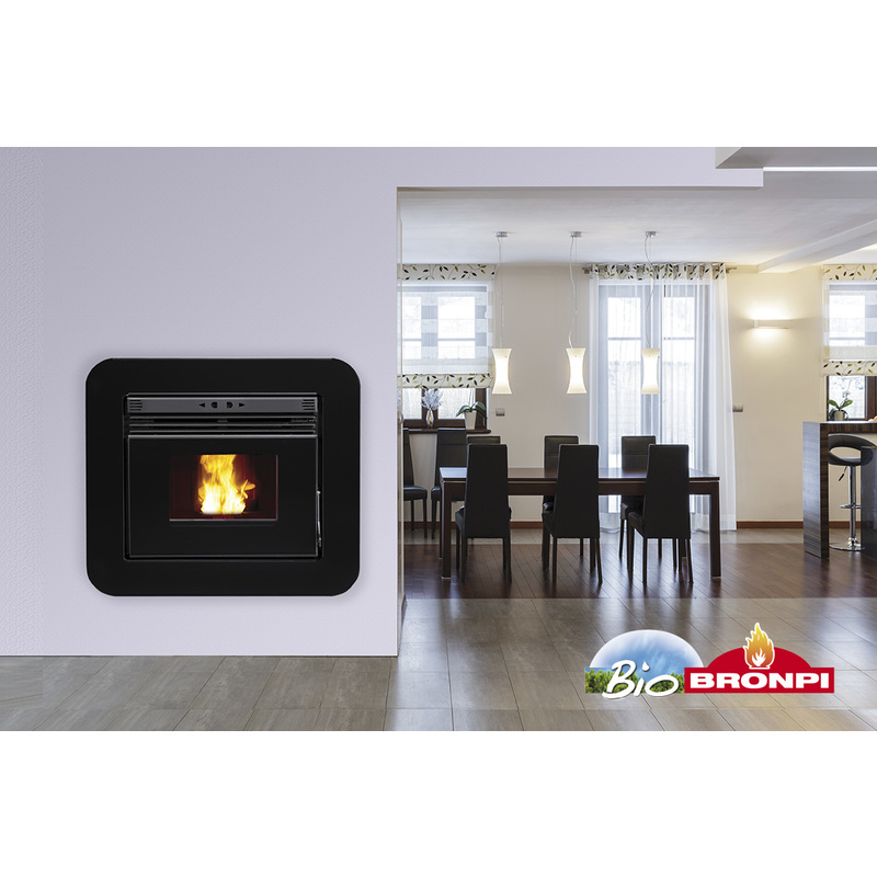 INSERTABLE DE PELLET BRONPI MODELO NEVA EXTRA 10 KW CANALIZABLE