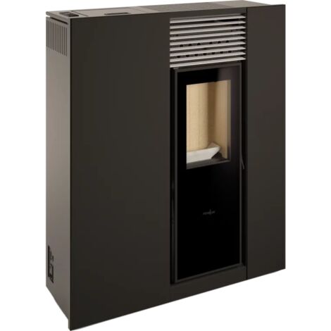BRICOSOL ESTUFA DE PELLETS GENESIS STEEL 10 NEGRO DE FERLUX