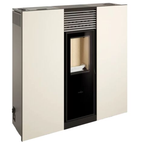 BRICOSOL ESTUFA DE PELLETS PHOENIX STEEL 12 BLANCO PERLA DE FERLUX